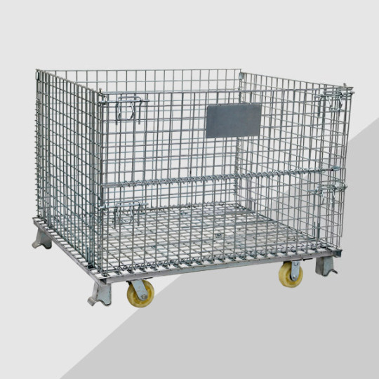 Steel wire mesh container
