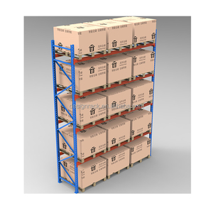 Industrial VNA Steel Pallet Rack Selective Double Deep Forklift 2 Ton Racking