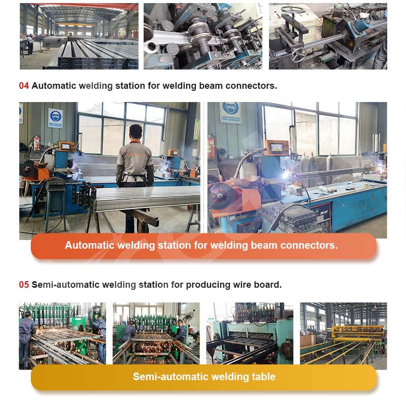 Steel raw material storage and coil slitting station at Rack Pricing factory