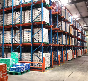 Heavy Duty Double Deep Selective Pallet Racking Drive-In Shelves Hot-Dip Galvanized Anti-Corrosion Warehouse Rack Bulk Order 30%