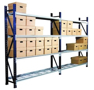 Warehouse Medium Duty Loading Long Span Rack with Steel Panel