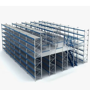 Integrated Pallet Rack Supported Mezzanine System Heavy Duty Storage Rack Platform with Stairs and Catwalk