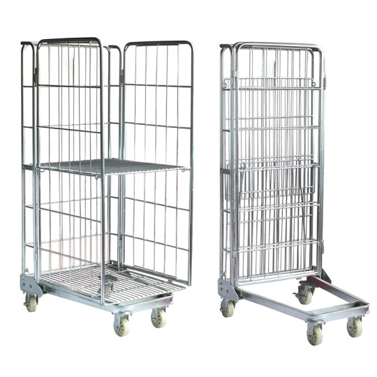 Collapsible Warehouse Trolley Cage Roll Container