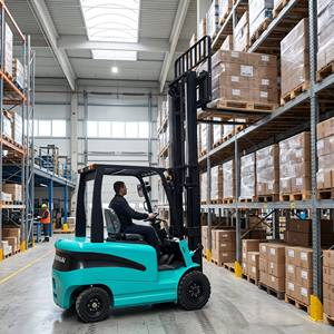 Electric Reach Truck Maintenance Free Battery Pallet Racking