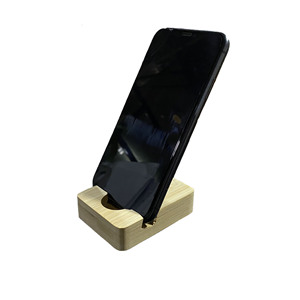 Customizable LOGO Bamboo Mobile Storage Rack Desktop Mobile Holder