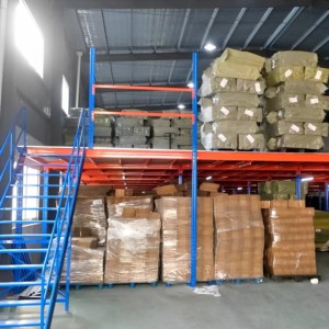 Pallet Racking Supported Mezzanine Rack Large Warehouse Space Saving Structure
