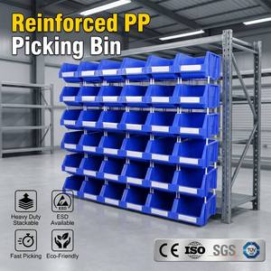 Semi-Open Stacking Warehouse Bin Spare Parts Picking Storage