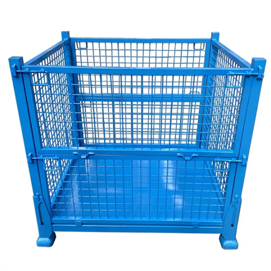 Collapsible Steel Stillage Cage Heavy-Duty Pallet Box
