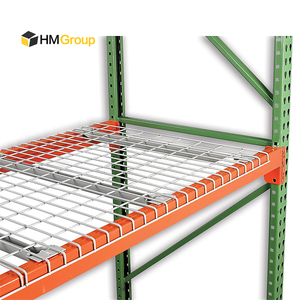 Easily Installed Pallet Racking Waterfall Galvanized Metal Durable Heavy Duty Wire Mesh Pallet Decking