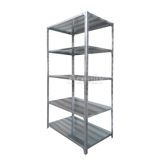 Galvanized slotted angle iron steel storage rack