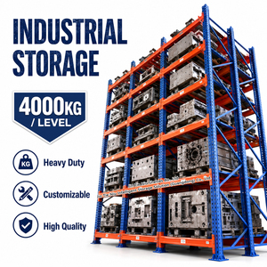 4000KG Heavy Duty Warehouse Rack Pallet Storage System Adjustable Beam Racking