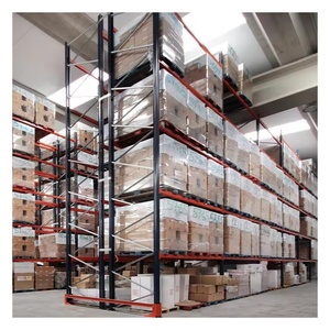 Double Deep Multi Level Steel Shelf Box Beam Pallet Racking System Price for Forklift Use