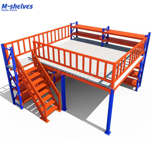 Heavy-duty Steel Shelving Shelf Platform & Mezzanine Rack Detachable Custom Modular Design Anti-Corrosion for Warehouse Storage